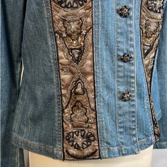 Berek by takako Sakon designer denim jacket , size large. - Picture 11 of 13